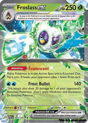 Holofoil Froslass ex - 003/182 [003/182 Near Mint ]