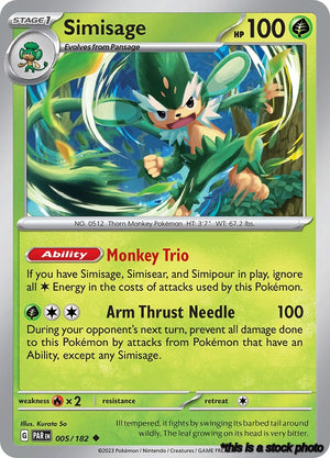 Normal Simisage [005/182 Near Mint ]