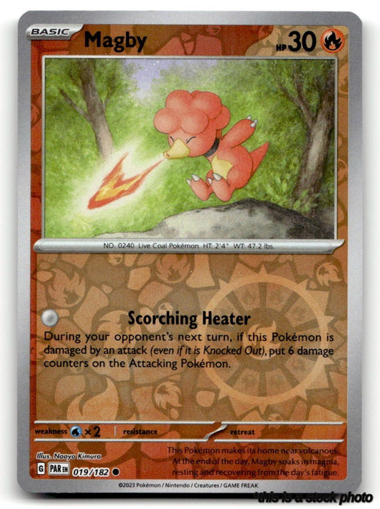 019/182 Magby Common Reverse Holofoil Lightly Played