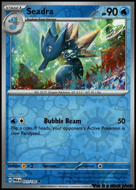 031/182 Seadra Common Reverse Holofoil Lightly Played