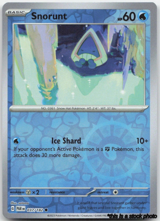 037/182 Snorunt Common Reverse Holofoil Lightly Played