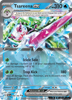 Holofoil Tsareena ex - 046/182 [046/182 Near Mint ]