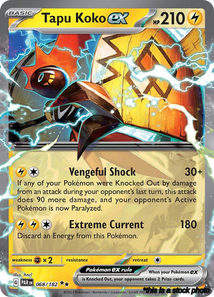 Double Rare Tapu Koko ex - 068/182 [068/182 Near Mint ]