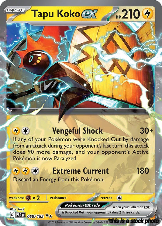Double Rare Tapu Koko ex - 068/182 [068/182 Lightly Played ]