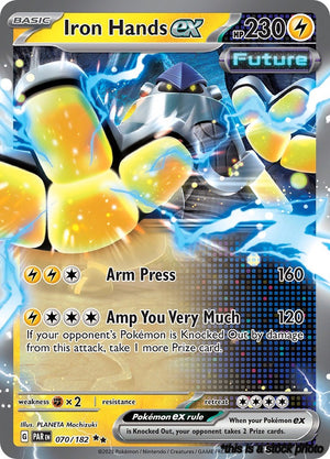 Double Rare Iron Hands ex - 070/182 [070/182 Near Mint ]