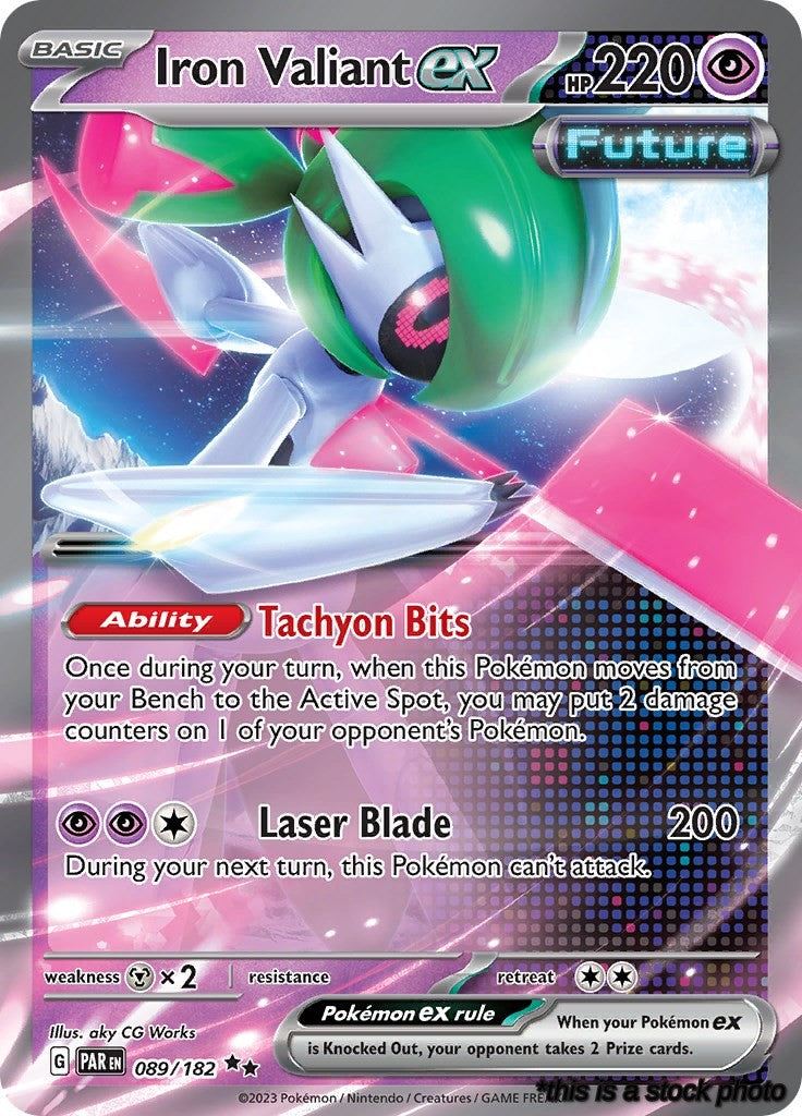 Double Rare Iron Valiant ex - 089/182 [089/182 Near Mint ]