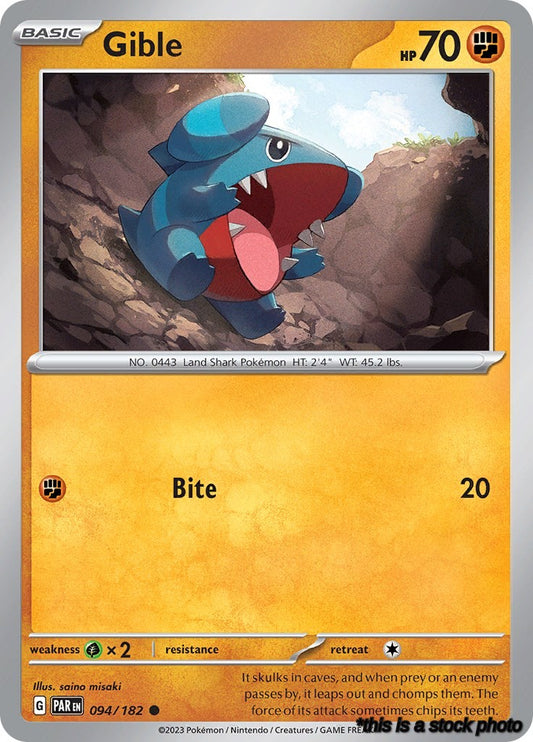 Common Gible [094/182 Near Mint ]