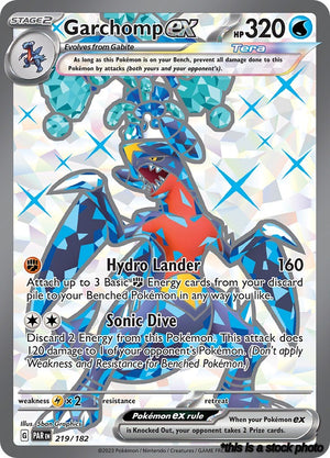Holofoil Garchomp ex - 219/182 [219/182 Moderately Played ]
