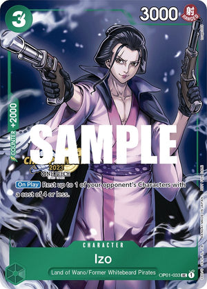 Izo (CS 2023 Celebration Pack) [OP01-033] One Piece Promotion Cards