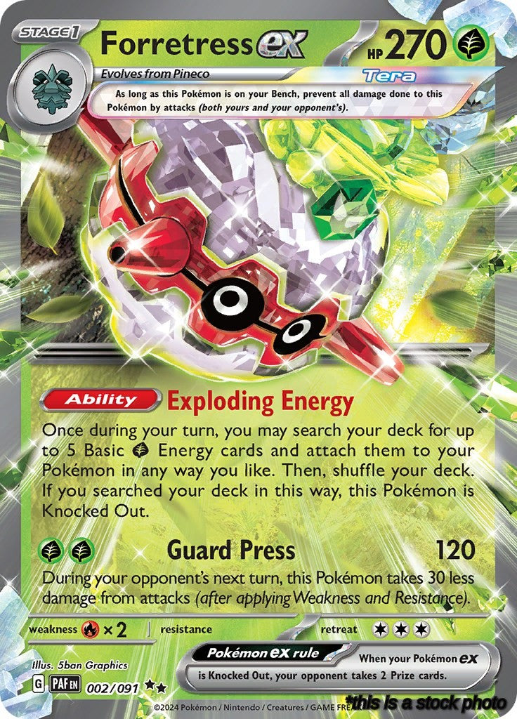 Holofoil Forretress ex - 002/091 [002/091 Lightly Played ]