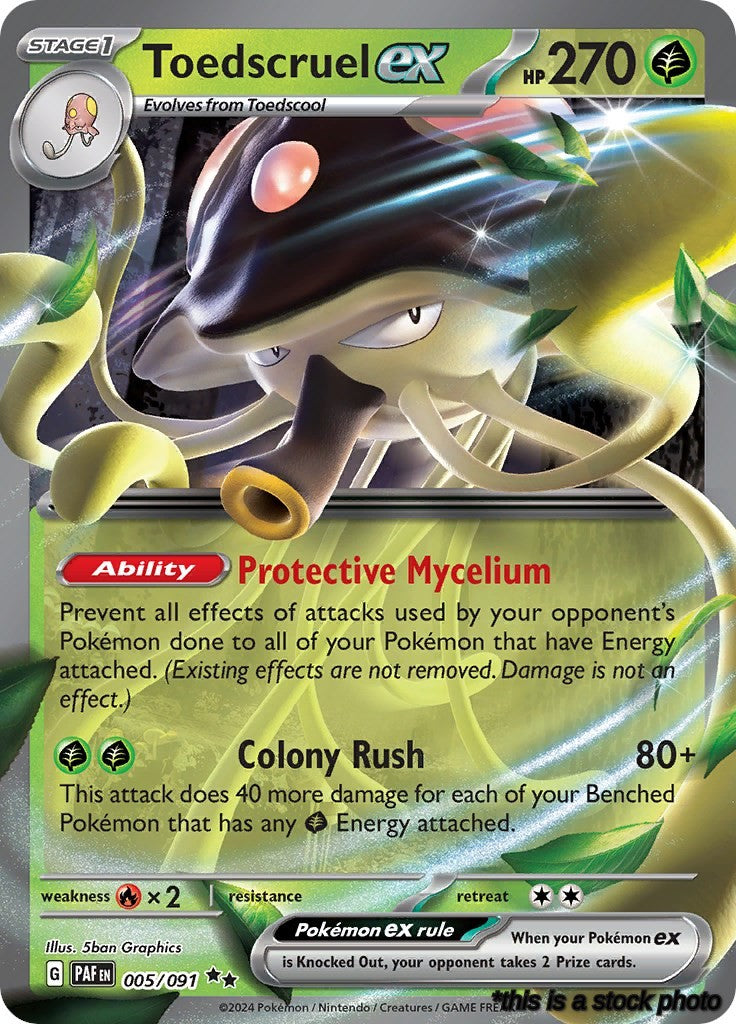 Holofoil Toedscruel ex - 005/091 [005/091 Lightly Played ]