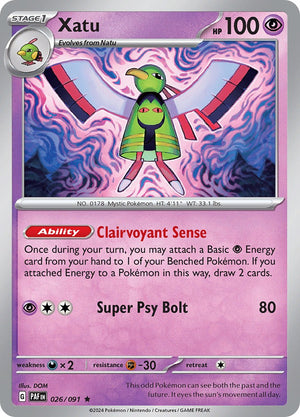 Rare Xatu - 026/091 [026/091 Near Mint ]