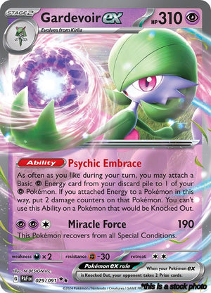 Holofoil Gardevoir ex - 029/091 [029/091 Lightly Played ]