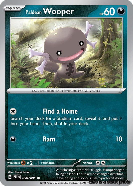 Paldean Wooper - 058/091