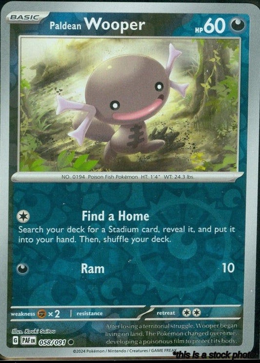 Paldean Wooper - 058/091