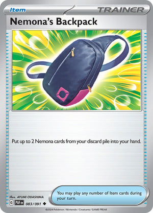 Uncommon Nemona's Backpack [083/091 Near Mint ]