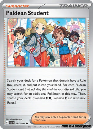Common Paldean Student - 085/091 [085/091 Near Mint ]