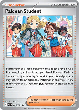 Common Paldean Student - 085/091 [085/091 Near Mint ]