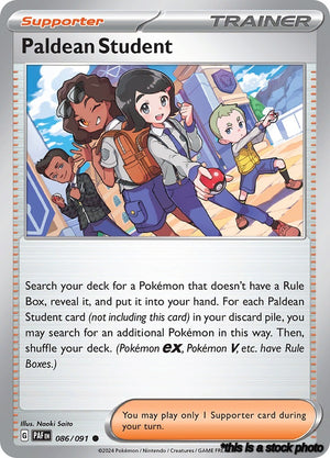 Common Paldean Student - 086/091 [086/091 Near Mint ]