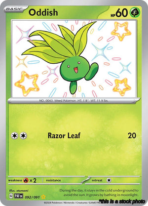 Holofoil Oddish [092/091 Near Mint ]