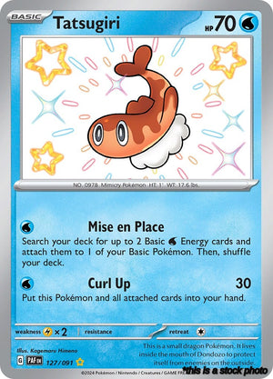 127/091 Tatsugiri Shiny Rare Holofoil