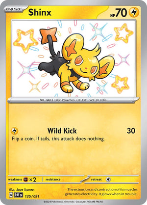 Shiny Rare Shinx [135/091 Near Mint ]