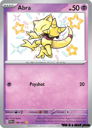 Holofoil Abra [148/091 Near Mint ]