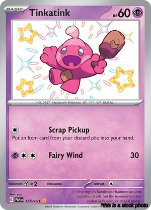 165/091 Tinkatink Shiny Rare Holofoil
