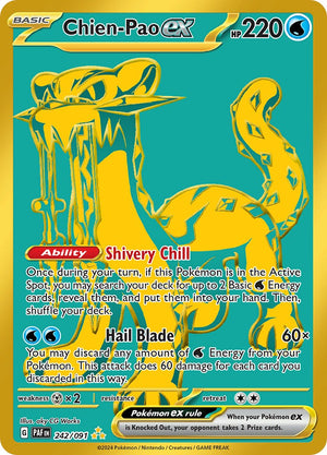 Hyper Rare Chien-Pao ex [242/091 Near Mint ]