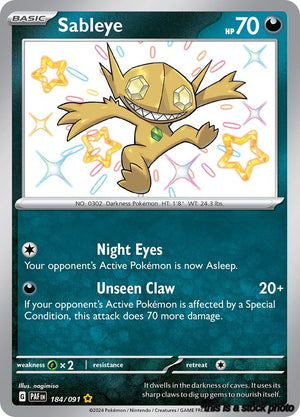 Holofoil Sableye [184/091 Near Mint ]