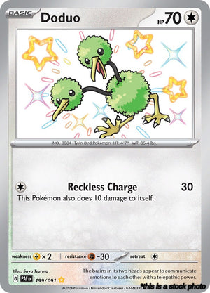 199/091 Doduo Shiny Rare Holofoil