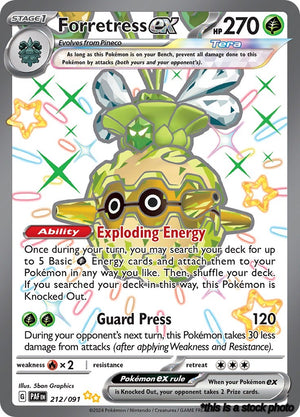 Holofoil Forretress ex - 212/091 [212/091 Near Mint ]