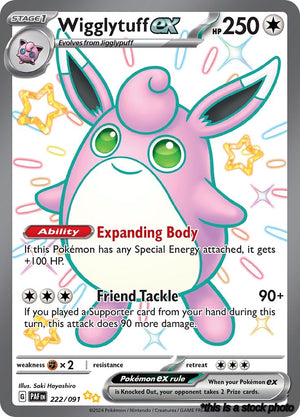 222/091 Wigglytuff ex Shiny Ultra Rare Holofoil