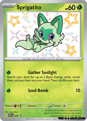 076 Sprigatito Promo Holofoil
