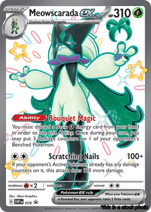 078 Meowscarada ex Promo Holofoil