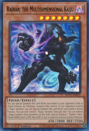 1st Edition Radian, the Multidimensional Kaiju [BLC1-EN035 Near Mint] Ultra Rare