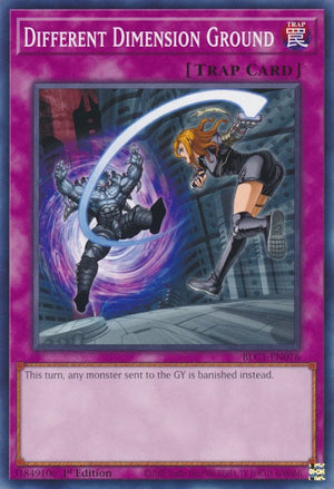 1st Edition Different Dimension Ground [BLC1-EN076 Lightly Played] Common / Short Print