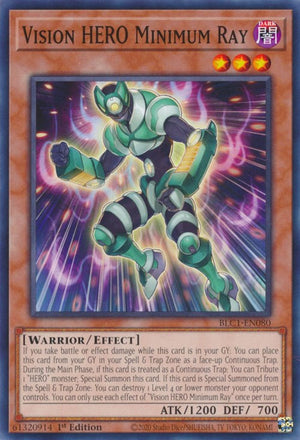 1st Edition Vision HERO Minimum Ray [BLC1-EN080 Lightly Played] Common / Short Print