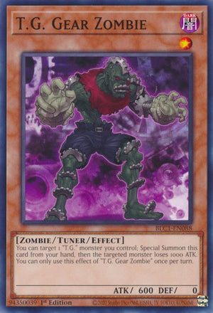 1st Edition T.G. Gear Zombie [BLC1-EN088 Lightly Played] Common / Short Print