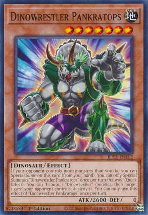1st Edition Dinowrestler Pankratops [BLC1-EN102 Lightly Played] Common / Short Print