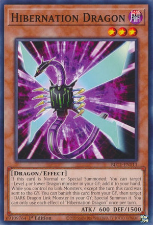 1st Edition Hibernation Dragon [BLC1-EN113 Lightly Played] Common / Short Print