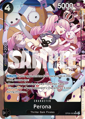 Perona (093) (Alternate Art) [OP06-093] Wings of the Captain