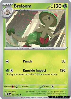 Reverse Holofoil Breloom [007/162 Near Mint ]