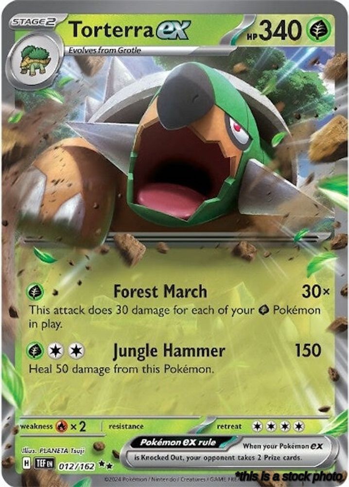 Holofoil Torterra ex - 012/162 [012/162 Lightly Played ]