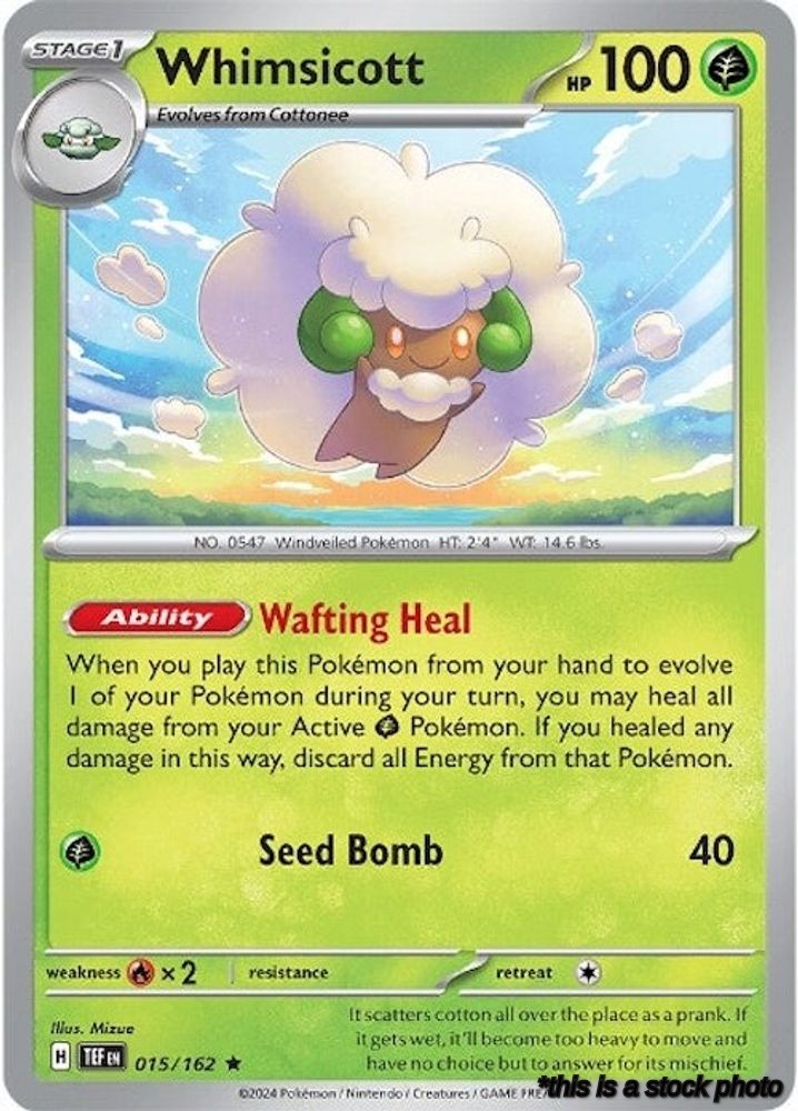 015/162 Whimsicott Rare Holofoil