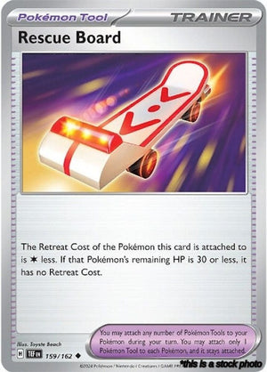 Reverse Holofoil Rescue Board [159/162 Lightly Played ]