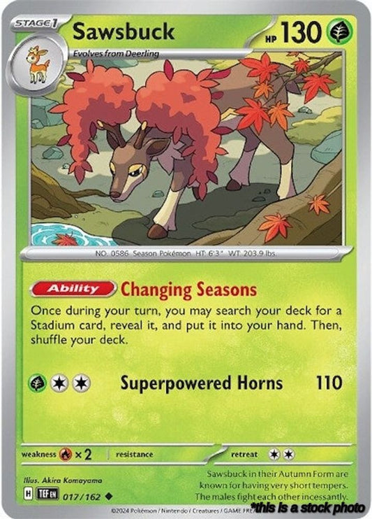 Uncommon Sawsbuck - 017/162 [017/162 Near Mint ]