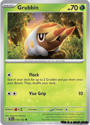 Reverse Holofoil Grubbin [018/162 Near Mint ]