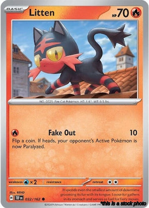 Normal Litten - 032/162 [032/162 Near Mint ]