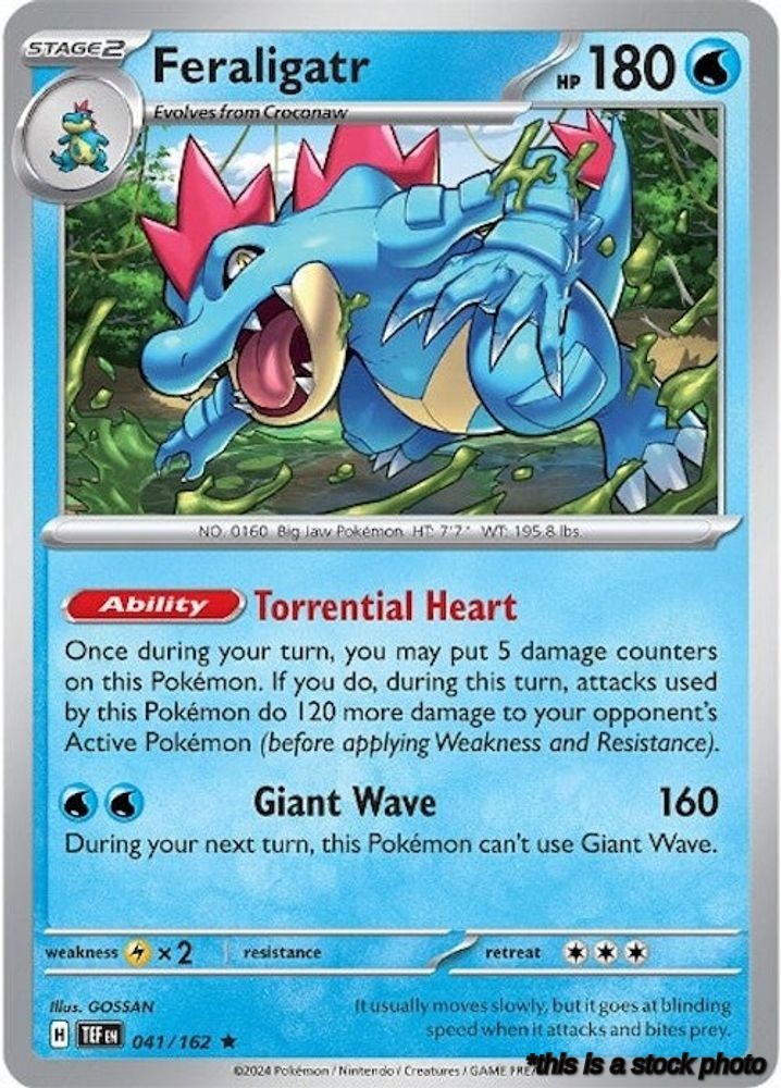041/162 Feraligatr Rare Holofoil